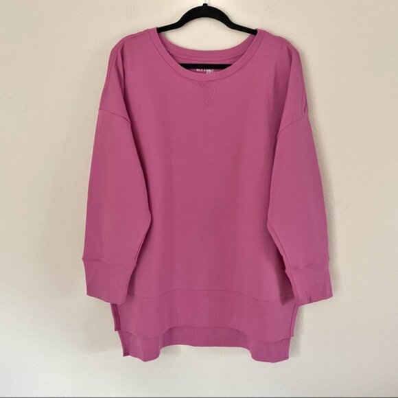 NEW!!! TERRA & SKY French Terry Sweatshirt Pink - 2X - Picture 3 of 8